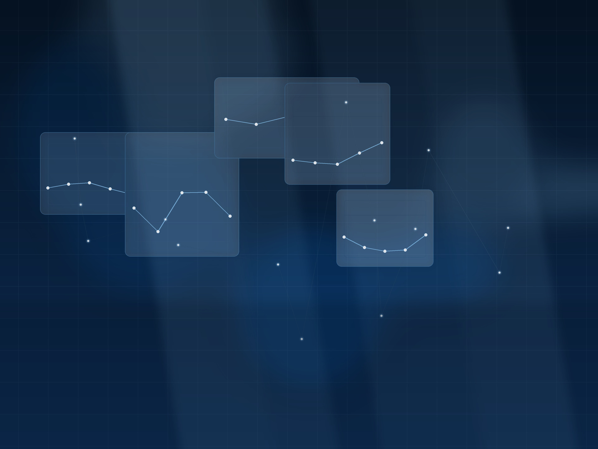 Abstract leadership planning tableau with layered strategic workstreams and governance checkpoints